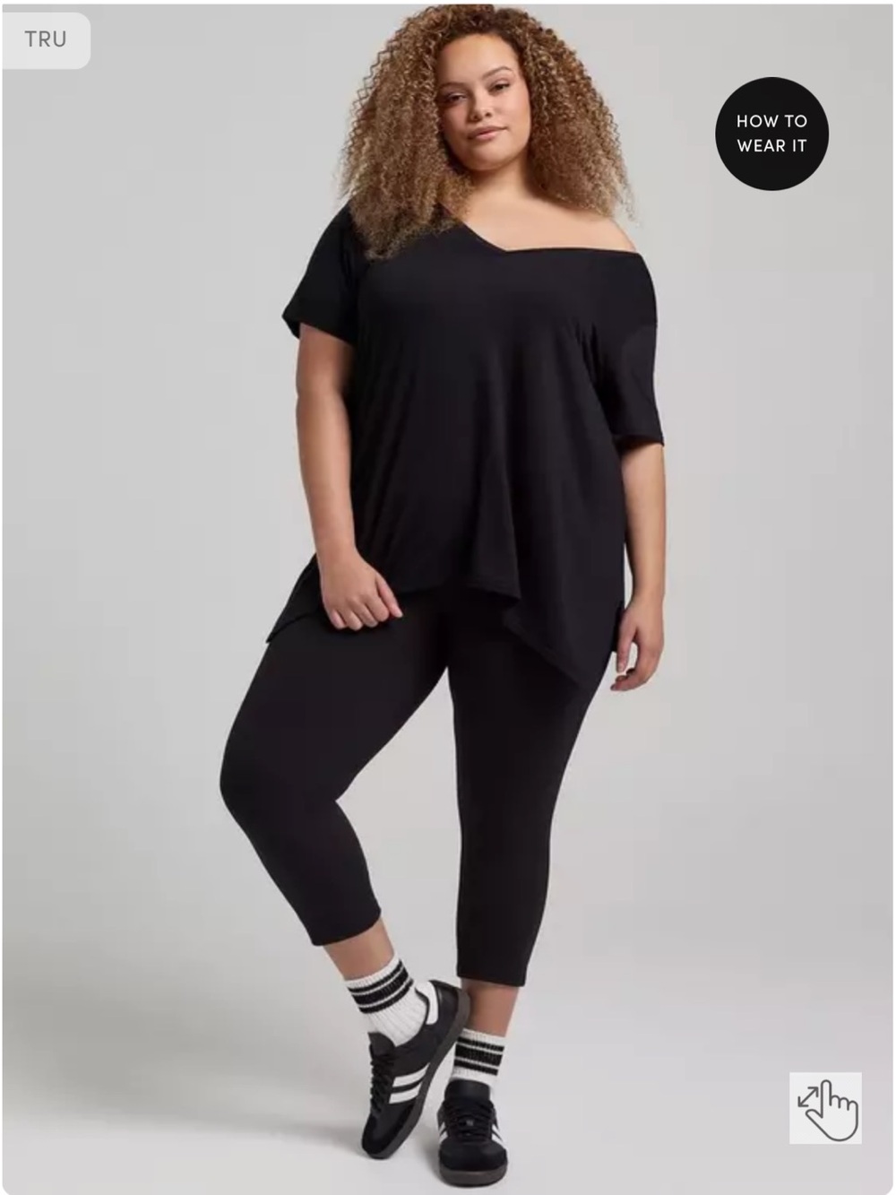 torrid Black Off-Shoulder Tunic Top 6X